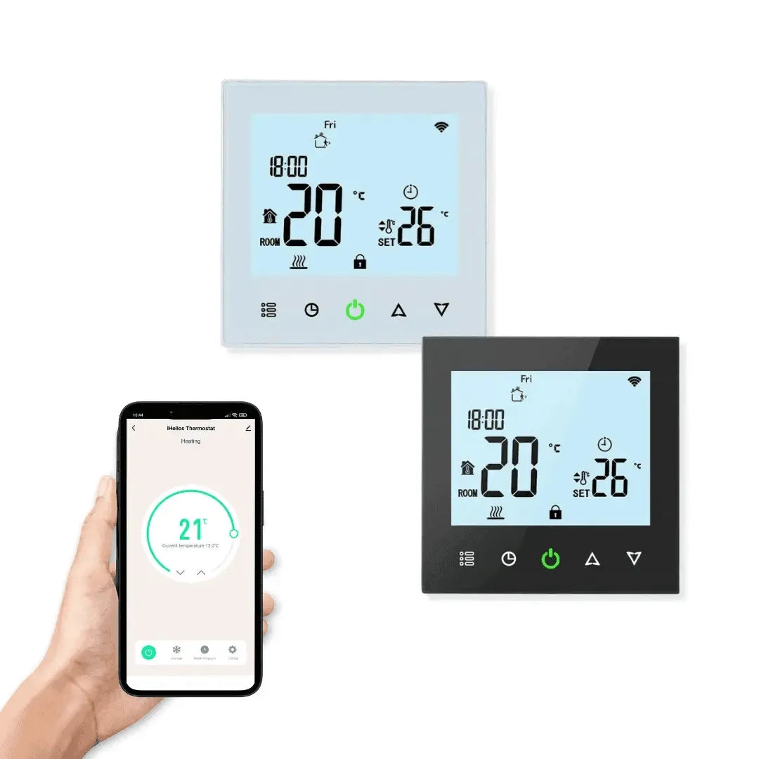 Touchscreen Smart Thermostat Electric Underfloor Ceiling Heating Google Alexa 16A